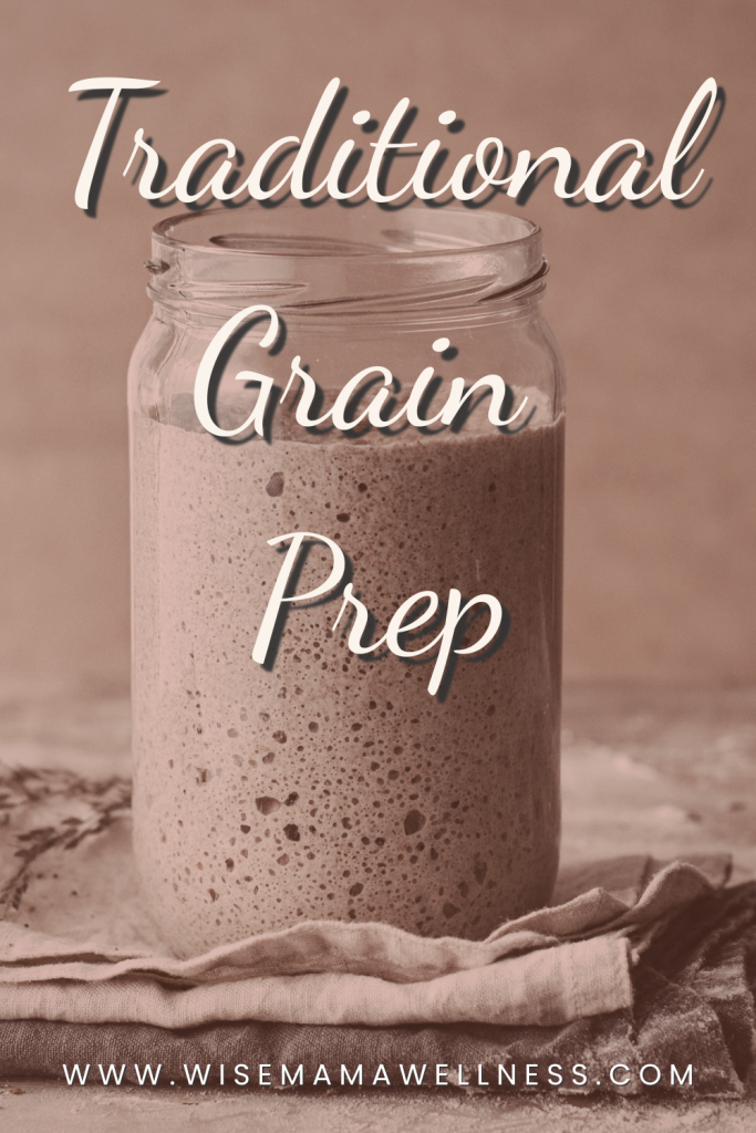 Fermented grain starter in a jar showing traditional  preparation for baby grains 